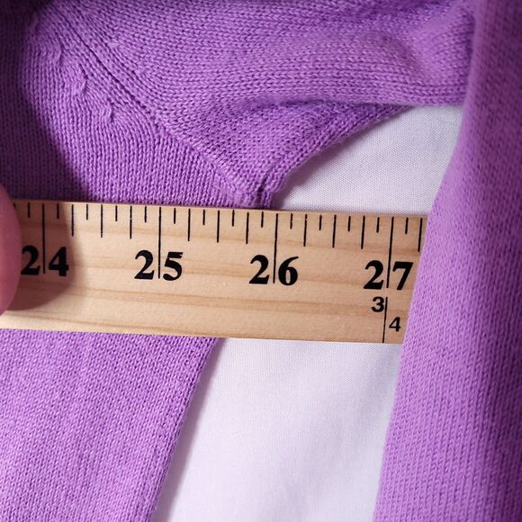 Turtleson Sweater Mens XL Purple 1/4 Zip Pima Cotton - Picture 7 of 11